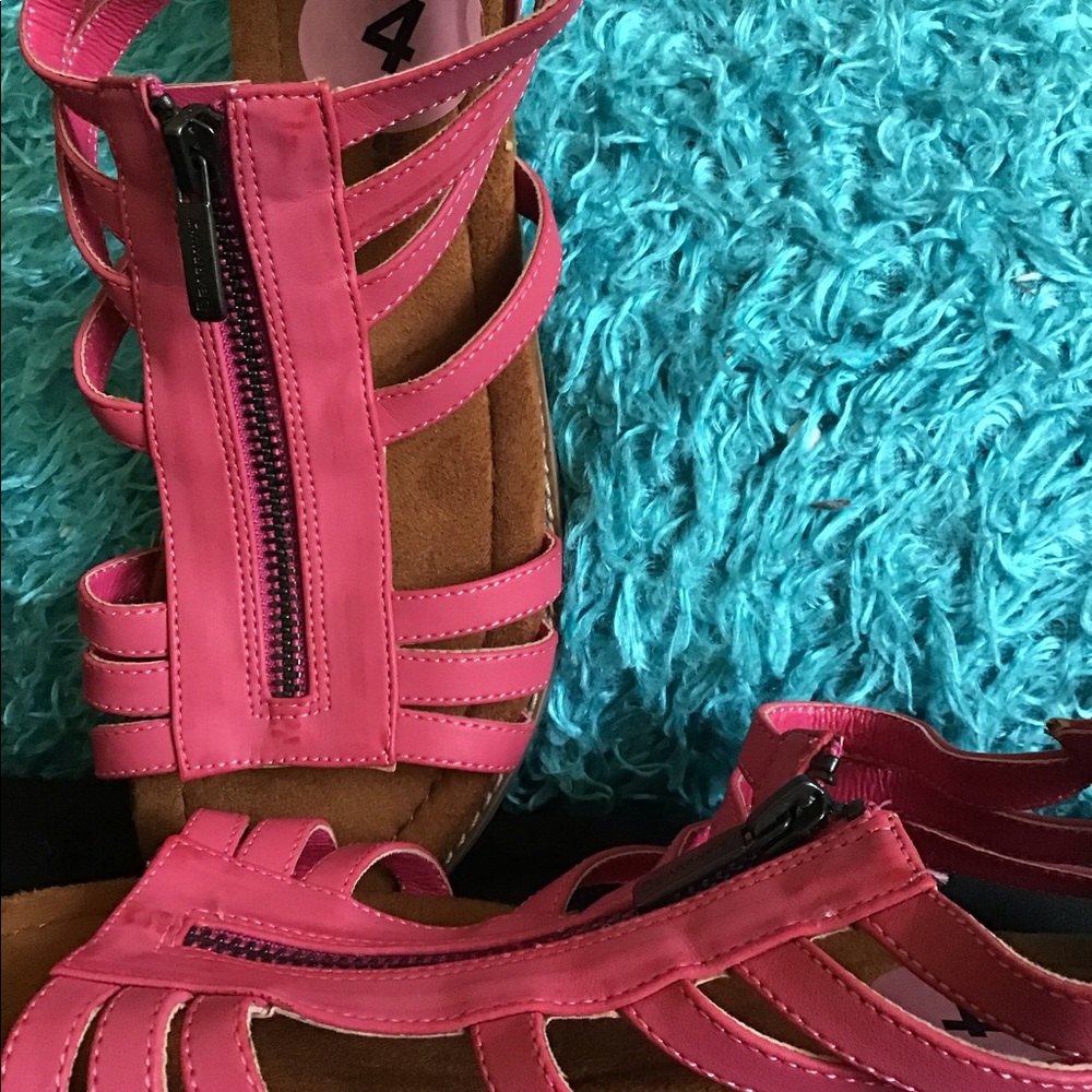 Pink BearPaw Flats